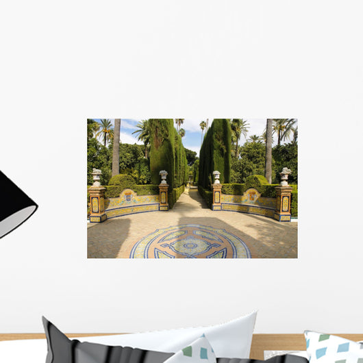 Garden of the Royal Alcazar in Seville, Spain Wall Mural