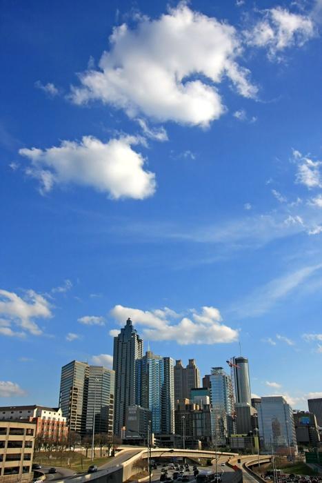 Atlanta Cityscape Dusk Wall Decal