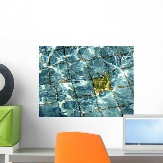 Yellow Tile Wall Mural