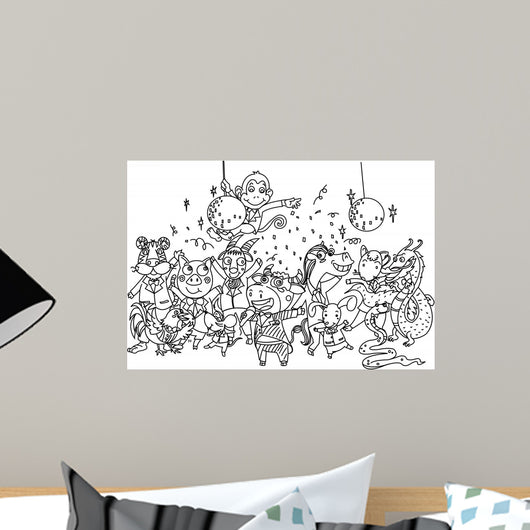 Variety Animals Wall Mural