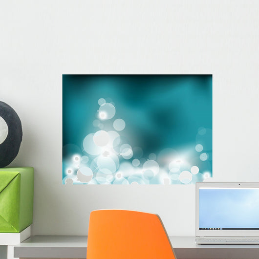 Abstract glowing lights Wall Mural