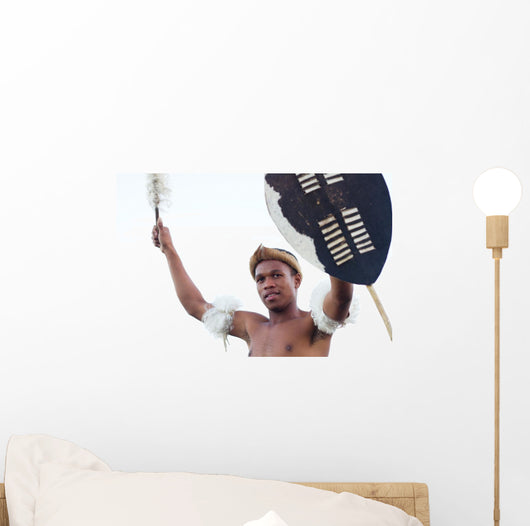 zulu warrior Wall Mural