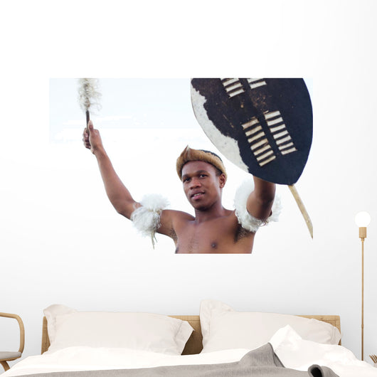 zulu warrior Wall Mural