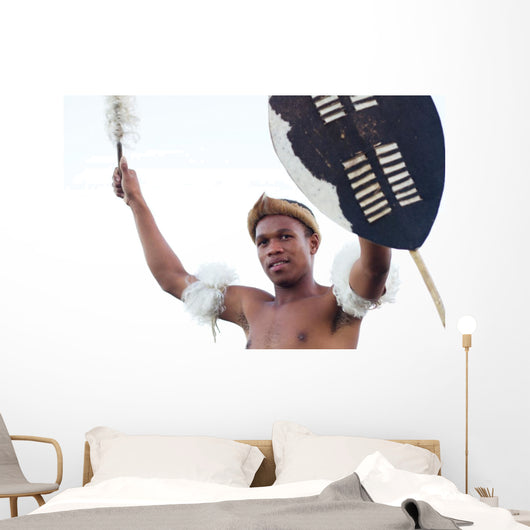 zulu warrior Wall Mural