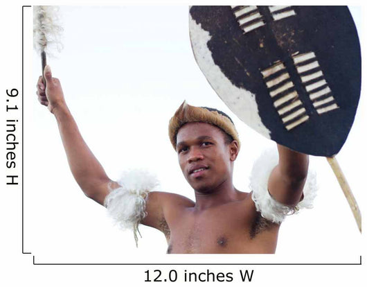 zulu warrior Wall Mural