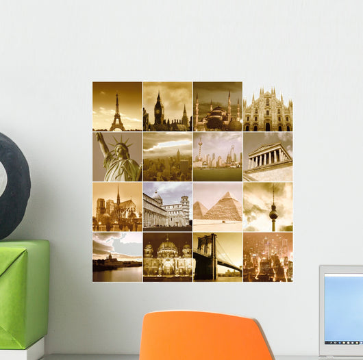 Travel Around the World Wall Mural