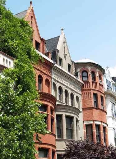 NYC Brownstones Skyline Wall Decal