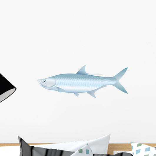 Tarpon - Vector Illustration of Saltwater Fish. Wall Decal
