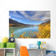 Fall foliage along Eklutna Lake in Chugach State Park Wall Mural