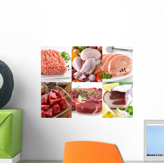 meat Wall Mural