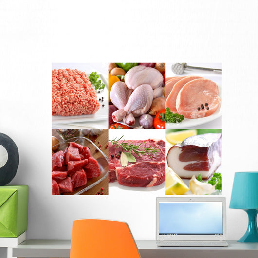 meat Wall Mural