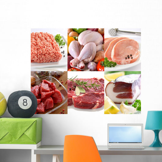 meat Wall Mural