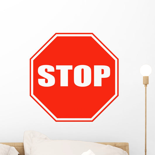 stop sign Wall Decal