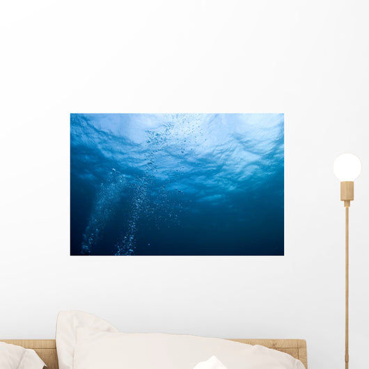 Bubbles rising Wall Mural