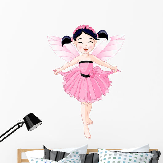 Little Pink Fairy Wall Decal