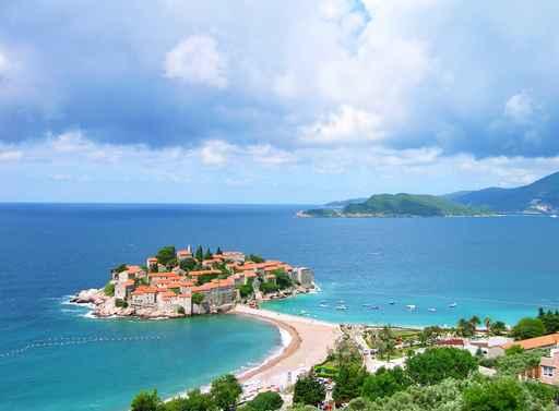 Sveti Stefan Island Wall Decal