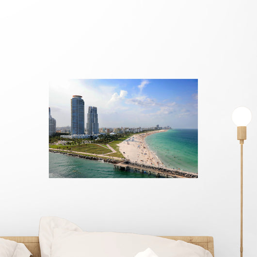 Aerial View of South Miami Beach Wall Mural