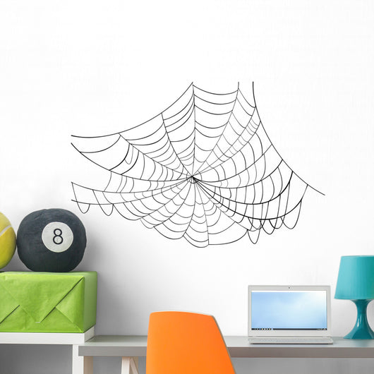 Simple Black Web Illustration Wall Mural