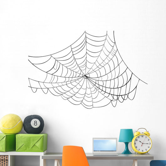 Simple Black Web Illustration Wall Mural