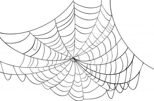 Simple Black Web Illustration Wall Mural