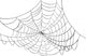 Simple Black Web Illustration Wall Mural