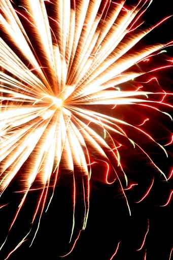 Red Firework Wall Decal