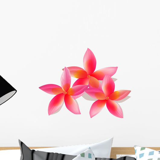 Isolated plumeria, vector illustration Wall Decal
