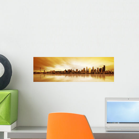 seattle panorama Wall Mural