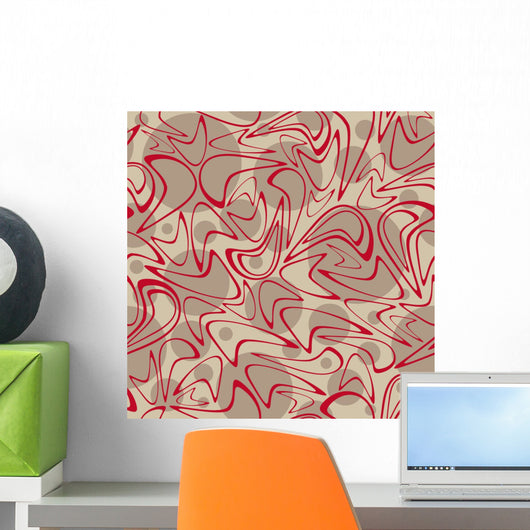 Abstract Geometric Seamless Wall Decal Design 1