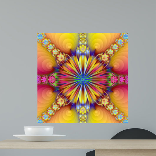 Floral Pattern Wall Mural