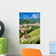 grand cru vineyard and Chapel of St. Urban, Thann, Alsace, Franc Wall Mural