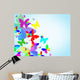 Abstract with Colorful Butterfly Wall Mural