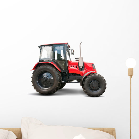 Red tractor Wall Decal