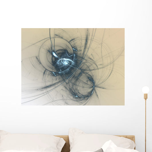 Abstract Fractal Spiritual Design Wings Wall Mural