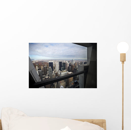 Manhattan through a window. Wall Mural