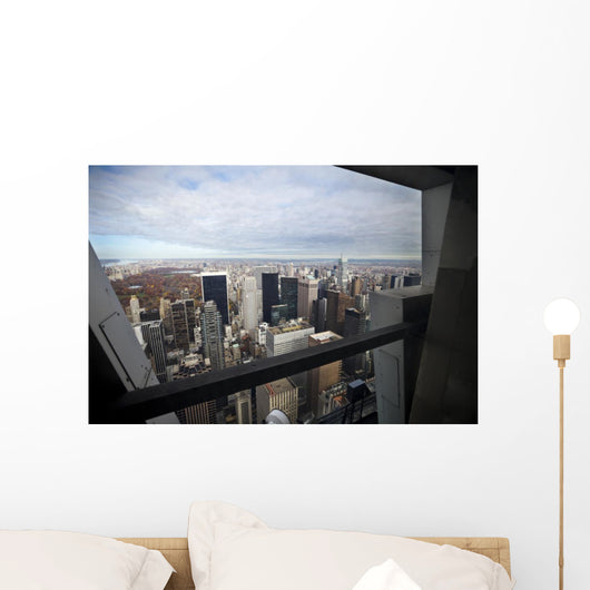 Manhattan through a window. Wall Mural