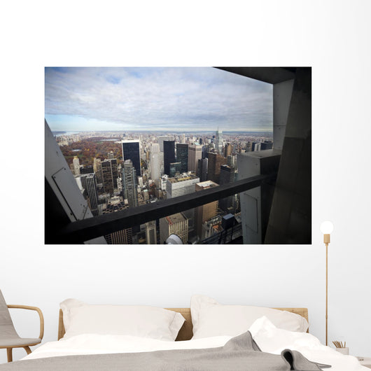 Manhattan through a window. Wall Mural