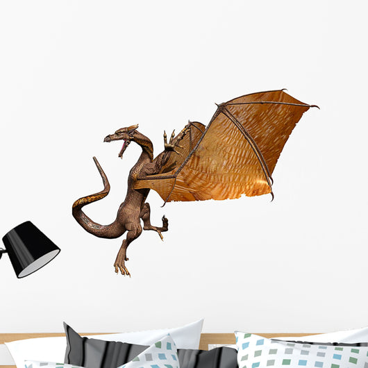 Fighting Attack Dragon Wall Decal