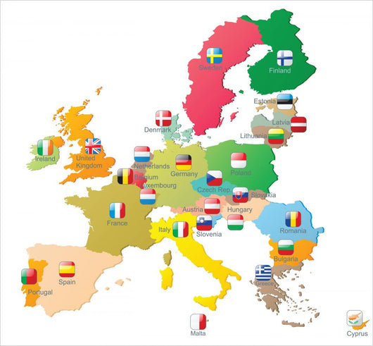 European Union Map with