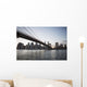Brooklyn Bridge heading into Manhattan at dusk Wall Mural