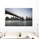 Brooklyn Bridge heading into Manhattan at dusk Wall Mural