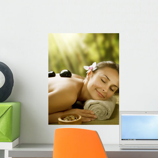 Spa outdoor.Stone Massage Wall Mural