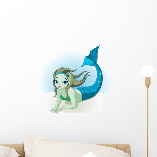 Mermaid Girl under Sea