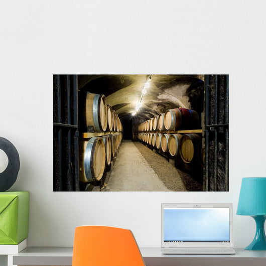 Wine Cellar in Buxy Burgundy France Wall Mural