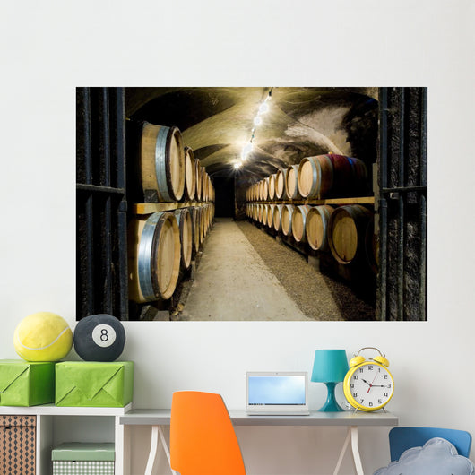 Wine Cellar in Buxy Burgundy France Wall Mural
