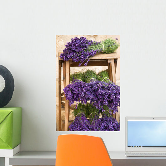 Lavender Bunches Wall Mural