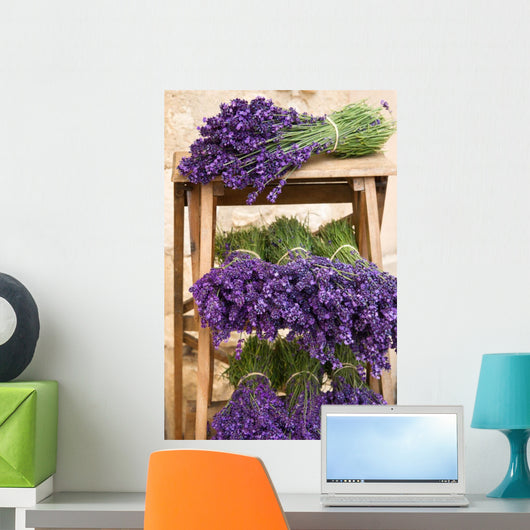 Lavender Bunches Wall Mural
