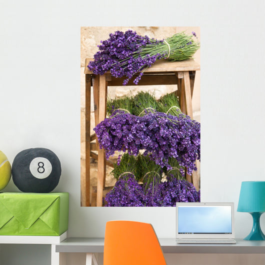 Lavender Bunches Wall Mural