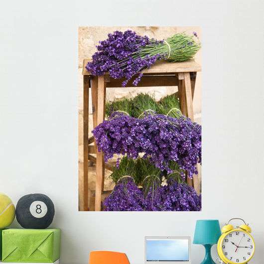 Lavender Bunches Wall Mural