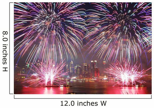 New York City fireworks show Wall Mural